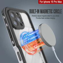 Load image into Gallery viewer, iPhone 16 Pro Max Waterproof IP68 Case, Punkcase [White] [StudStar Series] [Slim Fit] [Dirtproof]
