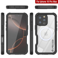 Load image into Gallery viewer, iPhone 16 Pro Max Waterproof IP68 Case, Punkcase [Black] [StudStar Series] [Slim Fit]
