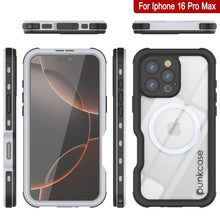 Load image into Gallery viewer, iPhone 16 Pro Max Waterproof IP68 Case, Punkcase [White] [StudStar Series] [Slim Fit] [Dirtproof]
