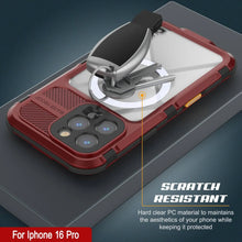 Load image into Gallery viewer, iPhone 16 Pro Metal Extreme 2.0 Series Aluminum Waterproof Case IP68 W/Buillt in Screen Protector [Red-Black]
