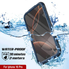 Load image into Gallery viewer, iPhone 16 Pro Metal Extreme 2.0 Series Aluminum Waterproof Case IP68 W/Buillt in Screen Protector [Blue]
