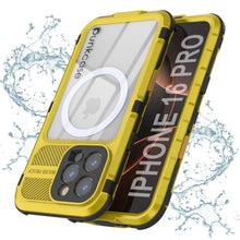 Load image into Gallery viewer, iPhone 16 Pro Metal Extreme 2.0 Series Aluminum Waterproof Case IP68 W/Buillt in Screen Protector [Yellow]
