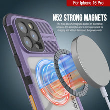 Load image into Gallery viewer, iPhone 16 Pro Metal Extreme 2.0 Series Aluminum Waterproof Case IP68 W/Buillt in Screen Protector [Purple]
