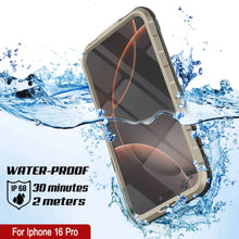 Load image into Gallery viewer, iPhone 16 Pro Metal Extreme 2.0 Series Aluminum Waterproof Case IP68 W/Buillt in Screen Protector [Gold]
