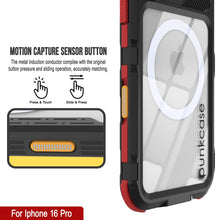 Load image into Gallery viewer, iPhone 16 Pro Metal Extreme 2.0 Series Aluminum Waterproof Case IP68 W/Buillt in Screen Protector [Black-Red]
