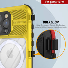 Load image into Gallery viewer, iPhone 16 Pro Metal Extreme 2.0 Series Aluminum Waterproof Case IP68 W/Buillt in Screen Protector [Yellow]
