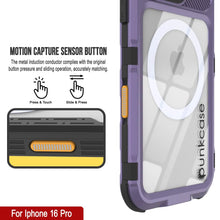 Load image into Gallery viewer, iPhone 16 Pro Metal Extreme 2.0 Series Aluminum Waterproof Case IP68 W/Buillt in Screen Protector [Purple]
