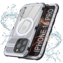 Load image into Gallery viewer, iPhone 16 Pro Metal Extreme 2.0 Series Aluminum Waterproof Case IP68 W/Buillt in Screen Protector [White]
