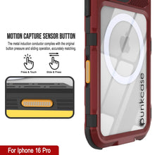 Load image into Gallery viewer, iPhone 16 Pro Metal Extreme 2.0 Series Aluminum Waterproof Case IP68 W/Buillt in Screen Protector [Red-Black]
