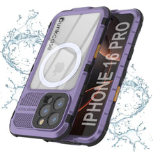 Load image into Gallery viewer, iPhone 16 Pro Metal Extreme 2.0 Series Aluminum Waterproof Case IP68 W/Buillt in Screen Protector [Purple]
