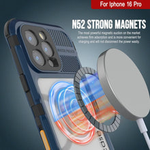 Load image into Gallery viewer, iPhone 16 Pro Metal Extreme 2.0 Series Aluminum Waterproof Case IP68 W/Buillt in Screen Protector [Blue]
