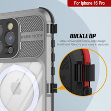 Load image into Gallery viewer, iPhone 16 Pro Metal Extreme 2.0 Series Aluminum Waterproof Case IP68 W/Buillt in Screen Protector [Silver]
