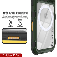 Load image into Gallery viewer, iPhone 16 Pro Metal Extreme 2.0 Series Aluminum Waterproof Case IP68 W/Buillt in Screen Protector [Dark-Green]
