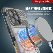 Load image into Gallery viewer, iPhone 16 Pro Metal Extreme 2.0 Series Aluminum Waterproof Case IP68 W/Buillt in Screen Protector [Silver]
