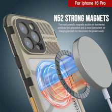 Load image into Gallery viewer, iPhone 16 Pro Metal Extreme 2.0 Series Aluminum Waterproof Case IP68 W/Buillt in Screen Protector [Gold]
