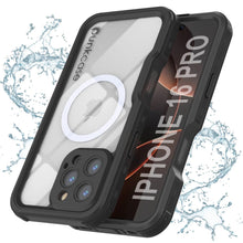 Load image into Gallery viewer, iPhone 16 Pro Waterproof IP68 Case, Punkcase [Black] [StudStar Series] [Slim Fit]
