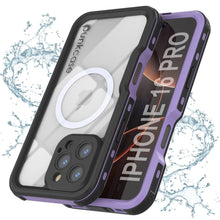 Load image into Gallery viewer, iPhone 16 Pro Waterproof IP68 Case, Punkcase [Lilac] [StudStar Series] [Slim Fit] [Dirtproof]
