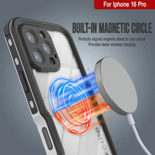 Load image into Gallery viewer, iPhone 16 Pro Waterproof IP68 Case, Punkcase [White] [StudStar Series] [Slim Fit] [Dirtproof]
