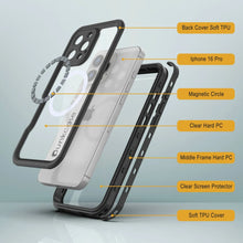 Load image into Gallery viewer, iPhone 16 Pro Waterproof IP68 Case, Punkcase [Black] [StudStar Series] [Slim Fit]
