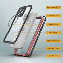Load image into Gallery viewer, iPhone 16 Pro Waterproof IP68 Case, Punkcase [Pink] [StudStar Series] [Slim Fit] [Dirtproof]
