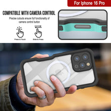 Load image into Gallery viewer, iPhone 16 Pro Waterproof IP68 Case, Punkcase [Light blue] [StudStar Series] [Slim Fit] [Dirtproof]
