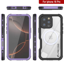 Load image into Gallery viewer, iPhone 16 Pro Waterproof IP68 Case, Punkcase [Lilac] [StudStar Series] [Slim Fit] [Dirtproof]
