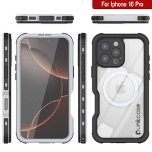 Load image into Gallery viewer, iPhone 16 Pro Waterproof IP68 Case, Punkcase [White] [StudStar Series] [Slim Fit] [Dirtproof]

