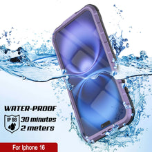 Load image into Gallery viewer, iPhone 16 Metal Extreme 2.0 Series Aluminum Waterproof Case IP68 W/Buillt in Screen Protector [Purple]

