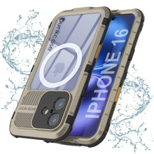 Load image into Gallery viewer, iPhone 16 Metal Extreme 2.0 Series Aluminum Waterproof Case IP68 W/Buillt in Screen Protector [Gold]
