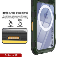 Load image into Gallery viewer, iPhone 16 Metal Extreme 2.0 Series Aluminum Waterproof Case IP68 W/Buillt in Screen Protector [Dark-Green]
