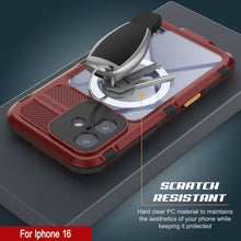 Load image into Gallery viewer, iPhone 16 Metal Extreme 2.0 Series Aluminum Waterproof Case IP68 W/Buillt in Screen Protector [Red-Black]
