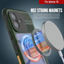 Load image into Gallery viewer, iPhone 16 Metal Extreme 2.0 Series Aluminum Waterproof Case IP68 W/Buillt in Screen Protector [Dark-Green]
