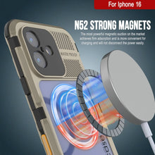 Load image into Gallery viewer, iPhone 16 Metal Extreme 2.0 Series Aluminum Waterproof Case IP68 W/Buillt in Screen Protector [Gold]
