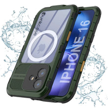 Load image into Gallery viewer, iPhone 16 Metal Extreme 2.0 Series Aluminum Waterproof Case IP68 W/Buillt in Screen Protector [Dark-Green]
