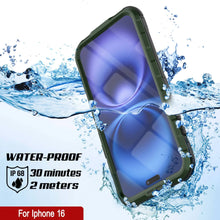 Load image into Gallery viewer, iPhone 16 Metal Extreme 2.0 Series Aluminum Waterproof Case IP68 W/Buillt in Screen Protector [Dark-Green]
