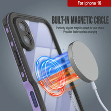 Load image into Gallery viewer, iPhone 16 Waterproof IP68 Case, Punkcase [Lilac] [StudStar Series] [Slim Fit] [Dirtproof]
