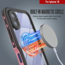 Load image into Gallery viewer, iPhone 16 Waterproof IP68 Case, Punkcase [Pink] [StudStar Series] [Slim Fit] [Dirtproof]
