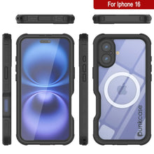 Load image into Gallery viewer, iPhone 16 Waterproof IP68 Case, Punkcase [Black] [StudStar Series] [Slim Fit]
