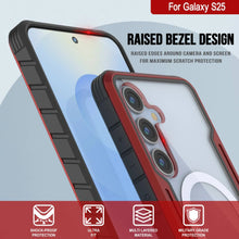 Load image into Gallery viewer, Punkcase S25 Armor Stealth Case Protective Military Grade Multilayer Cover [Red]
