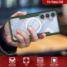 Load image into Gallery viewer, Punkcase S25 Armor Stealth Case Protective Military Grade Multilayer Cover [Dark Green]
