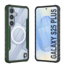 Load image into Gallery viewer, Punkcase S25+ Plus Armor Stealth Case Protective Military Grade Multilayer Cover [Dark Green]
