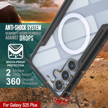 Load image into Gallery viewer, Punkcase S25+ Plus Armor Stealth Case Protective Military Grade Multilayer Cover [Black]
