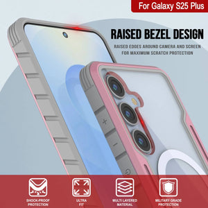 Punkcase S25+ Plus Armor Stealth Case Protective Military Grade Multilayer Cover [Rose-Gold]