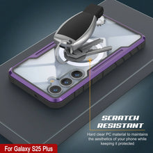 Load image into Gallery viewer, Punkcase S25+ Plus Armor Stealth Case Protective Military Grade Multilayer Cover [Purple]

