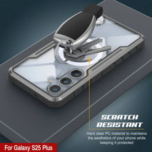 Load image into Gallery viewer, Punkcase S25+ Plus Armor Stealth Case Protective Military Grade Multilayer Cover [Grey-Black]
