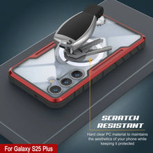 Load image into Gallery viewer, Punkcase S25+ Plus Armor Stealth Case Protective Military Grade Multilayer Cover [Red]
