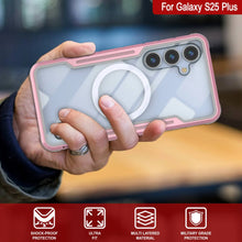 Load image into Gallery viewer, Punkcase S25+ Plus Armor Stealth Case Protective Military Grade Multilayer Cover [Rose-Gold]

