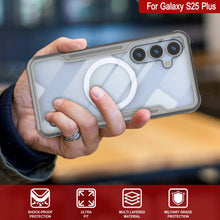 Load image into Gallery viewer, Punkcase S25+ Plus Armor Stealth Case Protective Military Grade Multilayer Cover [Grey]
