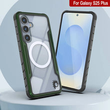 Load image into Gallery viewer, Punkcase S25+ Plus Armor Stealth Case Protective Military Grade Multilayer Cover [Dark Green]
