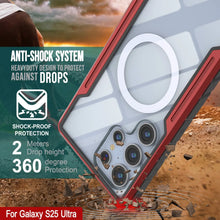 Load image into Gallery viewer, Punkcase S25 Ultra Armor Stealth Case Protective Military Grade Multilayer Cover [Red]
